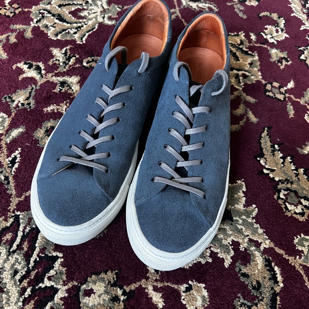 Beckett Simonon Blue Suede Sneakers